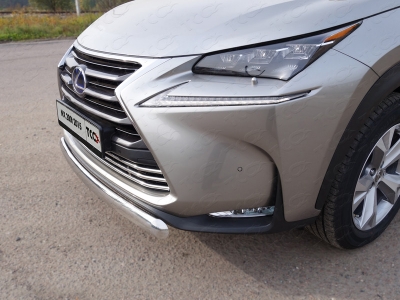 Накладка решётки радиатора 16 мм ТСС для Lexus NX-200t 2014-2017