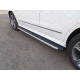 Пороги алюминиевые ТСС с накладкой для Mercedes-Benz GLK 2008-2015