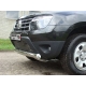 Защита передняя овальная короткая 75х42 мм ТСС для Renault Duster 2011-2015