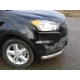 Защита передняя овальная 75х42 мм ТСС для SsangYong Actyon 2013-2021