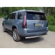 Защита заднего бампера овальная 75х42 мм ТСС для Cadillac Escalade 2015-2021