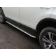 Пороги с площадкой алюминиевый лист 42 мм ТСС для Toyota RAV4 2015-2019