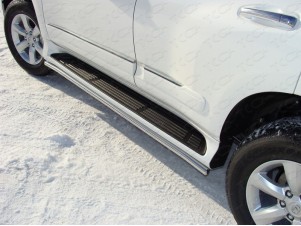 Защита штатных порогов 42 мм для Lexus GX460 № LEXGX460-03