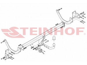ТСУ Фаркоп Steinhof шар A на универсал для Citroen C5 № C-039