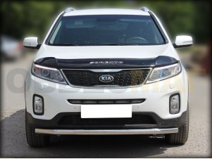 Защита переднего бампера 60 мм с подгибами для Kia Sorento № KST13 1