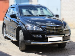 Защита передняя двойная 60-60 мм для Ssang Yong Kyron № SSK 1