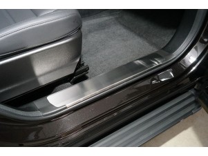 Накладки на пластиковые пороги (лист шлифованный) 2шт для Haval F7X 2022 – н.в. HAVF7X22-07